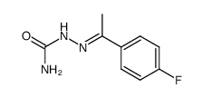4-氟苯乙酮缩氨基脲 结构式