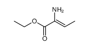 2-氨基-2-丁烯酸乙酯(Z)- 结构式