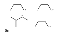 三丁基(2-甲基-2-丁烯基)锡烷 结构式