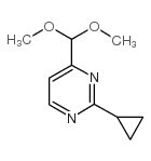 2-环丙基-4-二甲氧基甲基嘧啶 结构式