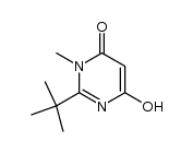 2-叔丁基-6-羟基-3-甲基嘧啶-4(3H)-酮 结构式