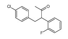 4-(4-氯苯基)-3-(2-氟苯基)-2-丁酮 结构式