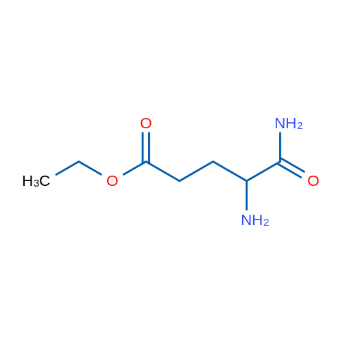 4-氨基-4-氨基甲酰基丁酸乙酯 结构式