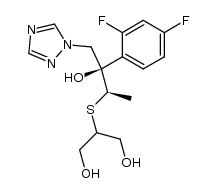 1,3-Propanediol, 2-[[(1R,2R)-2-(2,4-difluorophenyl)-2-hydroxy-1-methyl-3-(1H-1,2,4-triazol-1-yl)propyl]thio]- 结构式