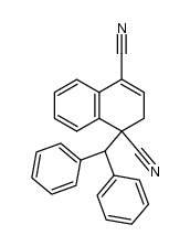 1-(二苯甲基)-1,2-二氢-1,4-萘二腈 结构式