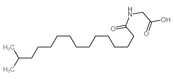 Glycine,N-(14-methyl-1-oxopentadecyl)- 结构式