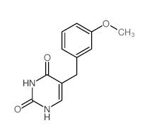 5-(3-甲氧基苄基)-2,4(1H,3H)-嘧啶二酮 结构式