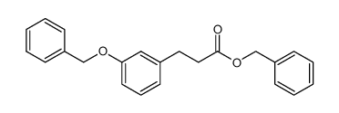 3-(苄氧基)苯丙酸苄酯 结构式