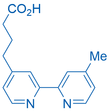 4-甲基-4'-(3-羧丙基)-2,2'-双吡啶 结构式