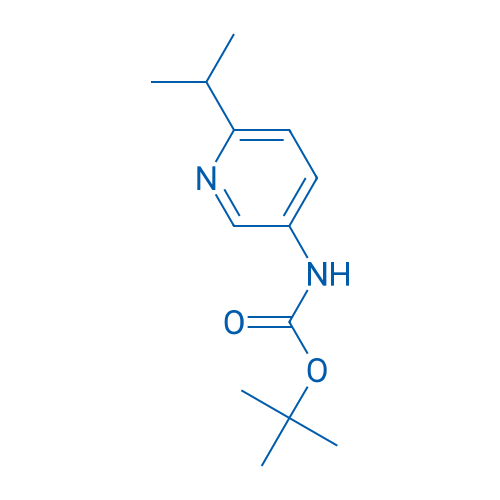 tert-Butyl (6-isopropylpyridin-3-yl)carbamate 结构式