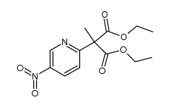 2-甲基-2-(5-硝基-2-吡啶基)丙二酸二乙酯 结构式