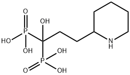 Phosphonic acid, [1-hydroxy-3-(2-piperidinyl)propylidene]bis- (9CI) 结构式