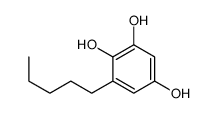 6-戊基-1,2,4-苯三酚 结构式