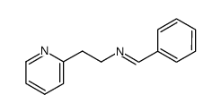 N-苯亚甲基-2-吡啶乙胺 结构式