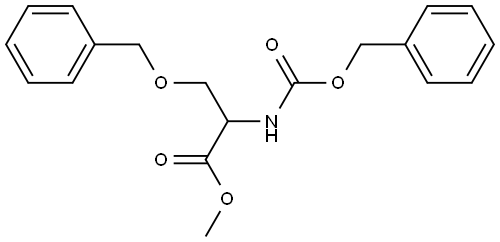 N-苄氧羰基-O-苄基丝氨酸甲酯 结构式