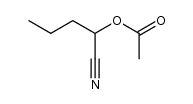 2-乙酰氧基戊腈 结构式