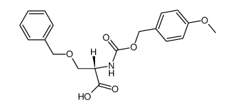 L-Serine, N-[[(4-methoxyphenyl)methoxy]carbonyl]-O-(phenylmethyl)- 结构式
