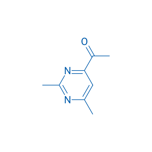 1-(2,6-二甲基嘧啶-4-基)乙酮 结构式