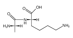 N2-丙氨酰-L-赖氨酸 结构式