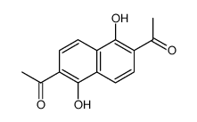 1,1'-(1,5-二羟基-2,6-萘二基)二乙酮 结构式
