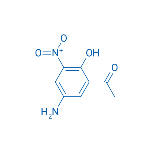 1-(5-氨基-2-羟基-3-硝基苯基)乙酮 结构式