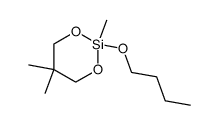 2-丁氧基-2,5,5-三甲基-1,3-二氧杂-2-硅杂环己烷 结构式