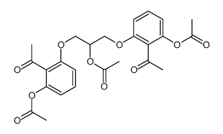 Ethanone, 1,1'-[[2-(acetyloxy)-1,3-propanediyl]bis[oxy[6-(acetyloxy)-2,1-phenylene]]]bis- (9CI) 结构式