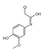 2-氯-N-(4-羟基-3-甲氧基苯基)乙酰胺 结构式