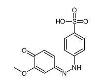 4-[2-(4-羟基-3-甲氧基苯基)偶氮基]苯磺酸 结构式