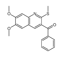 [6,7-二甲氧基-2-(甲硫基)-3-喹啉基]苯基甲酮 结构式