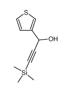 3-Thiophenemethanol, α-[2-(trimethylsilyl)ethynyl]- 结构式