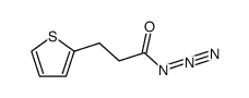 2-Thiophenepropanoyl azide 结构式