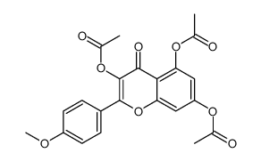 3,5,7-三乙酰氧基-2-(4-甲氧基苯基)-4H-1-苯并吡喃-4-酮 结构式