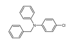 N-(4-氯苯基)-N-苯基苯甲胺 结构式