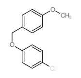 1-氯-4-[(4-甲氧基苯基)甲氧基]苯 结构式