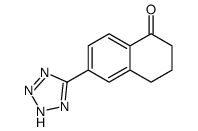 3,4-二氢-6-(2H-四唑-5-基)-1(2H)-萘酮 结构式