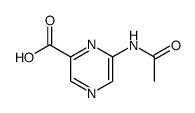 6-乙酰氨基吡嗪-2-羧酸 结构式