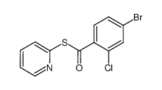 4-溴-2-氯硫代苯甲酸 S-2-吡啶基酯 结构式