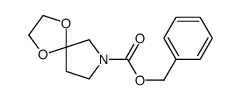 1,4-二噁-7-氮杂螺[4.4]壬烷-7-羧酸苄醇 结构式