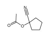 乙酸1-氰基环戊酯 结构式