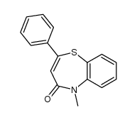 5-甲基-2-苯基-1,5-苯并硫氮杂䓬-4(5H)-酮 结构式