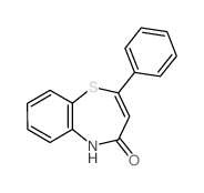 2-苯基-1,5-苯并硫氮杂䓬-4(5H)-酮 结构式