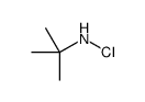 N-氯-2-甲基丙烷-2-胺 结构式
