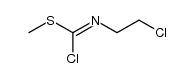 Formimidic acid, 1-chloro-N-(2-chloroethyl)thio-, methyl ester (8CI) 结构式