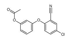 2-[3-(乙酰氧基)苯氧基]-5-氯苯甲腈 结构式