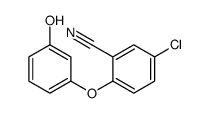 5-氯-2-(3-羟基苯氧基)苯甲腈 结构式