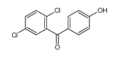 2,5-二氯-4'-羟基二苯甲酮 结构式