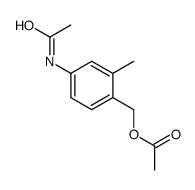 Acetamide, N-[4-[(acetyloxy)methyl]-3-methylphenyl]- 结构式