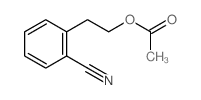 2-(2-乙酰氧基乙基)苯甲腈 结构式