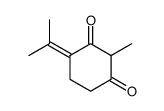 2-甲基-4-(1-甲基亚乙基)-1,3-环己二酮 结构式